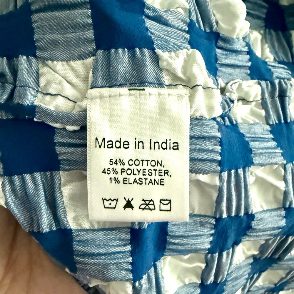 NWT Wray Austin Dress in Blue Check - Picture 5 of 5